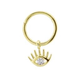 SembolGold - Altın Halka Piercing Göz 14 Ayar (1)
