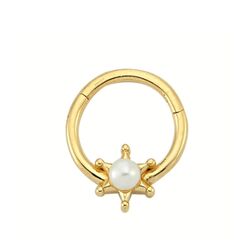 SembolGold - Altın Halka Piercing İnci 14 Ayar Kartanesi (1)