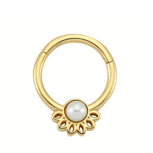 SembolGold - Altın Halka Piercing İnci Form 14 Ayar (1)