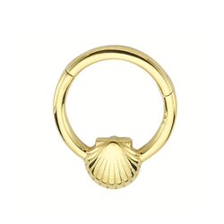SembolGold - Altın Halka Piercing İstiridye 14 Ayar (1)