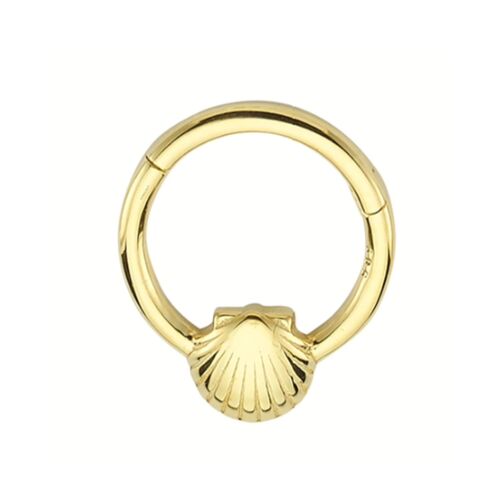 SembolGold - Altın Halka Piercing İstiridye 14 Ayar (1)