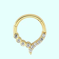 Altın Halka Piercing Suyolu 14 Ayar - Thumbnail