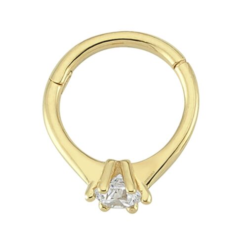 SembolGold - Altın Halka Piercing Tektaş 14 Ayar (1)