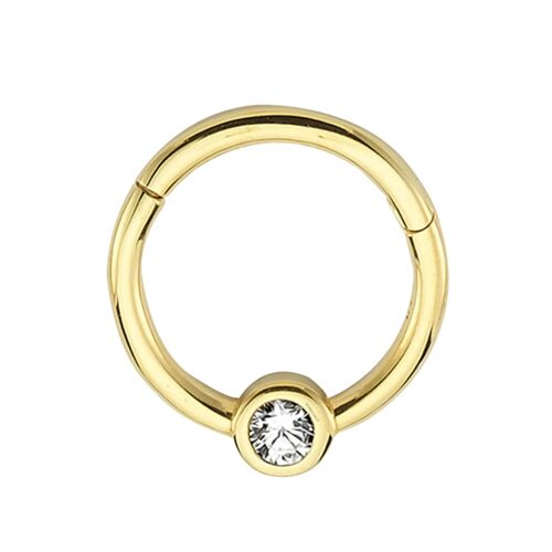 SembolGold - Altın Halka Piercing Tektaş 14 Ayar (1)