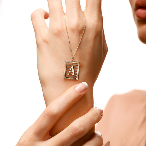 SembolGold - Altın Harf Kolye 2,0 cm Gurmet Zincir (1)