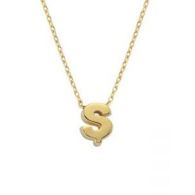 Altın Ş Harfli Taşsız Kolye - SembolGold