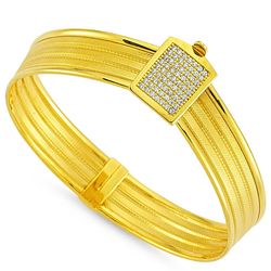 SembolGold - Altın Hasır Kelepçe Üç Sıralı Kemer (1)