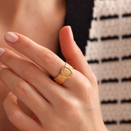 Altın Hasır Yüzük Kemer - SembolGold