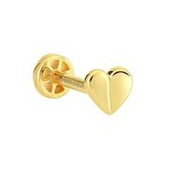 Altın Heart Tragus Piercing 14 Ayar - 2