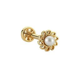 SembolGold - Altın İnci Tragus Piercing 14 Ayar (1)