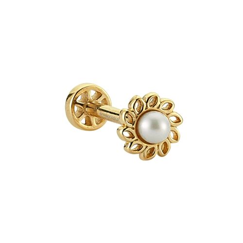 SembolGold - Altın İnci Tragus Piercing 14 Ayar (1)