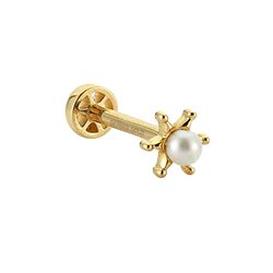 SembolGold - Altın İnci Tragus Piercing 14 Ayar (1)