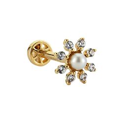 SembolGold - Altın İnci Tragus Piercing 14 Ayar (1)