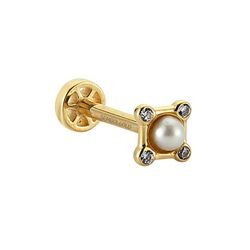 SembolGold - Altın İnci Tragus Piercing 14 Ayar (1)