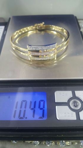 Altın Kaburga Kelepçe 3 Sıra Taşlı - SembolGold