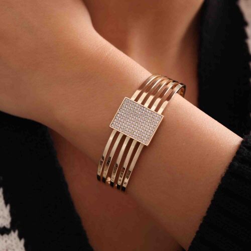 Altın Kaburga Kelepçe 5 Sıra - SembolGold