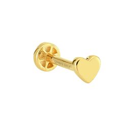 SembolGold - Altın Kalp Tragus Piercing 14 Ayar (1)
