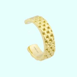Altın Kıkırdak Küpe 14 Ayar Earcuff - Thumbnail