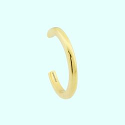 Altın Kıkırdak Küpe 14 Ayar Earcuff Sade - Thumbnail