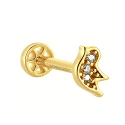SembolGold - Altın Kuş Tragus Piercing 14 Ayar (1)