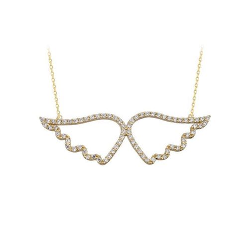 Altın Melek Kanadı Kolye 14K Gold - SembolGold