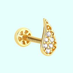 Altın Melek Tragus Piercing 14 Ayar - Thumbnail