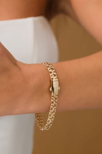 Altın Mona Bileklik 14 Ayar İtaly Kilit - SembolGold