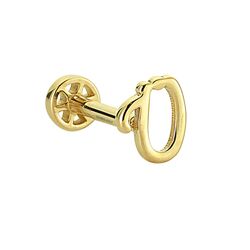 SembolGold - Altın Piercing -O- Harf 14 Ayar Tragus (1)
