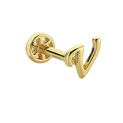 SembolGold - Altın Piercing -V- Harf 14 Ayar Tragus (1)
