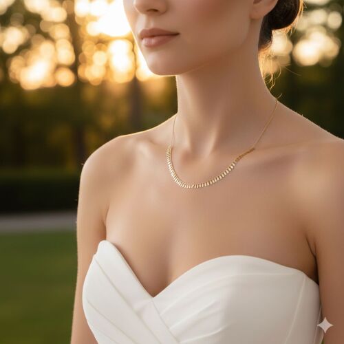 Altın Pullu Kolye 42+3 Cm - SembolGold