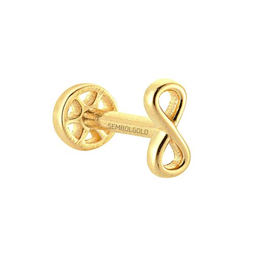 SembolGold - Altın Sonsuzluk Tragus Piercing 14 Ayar (1)