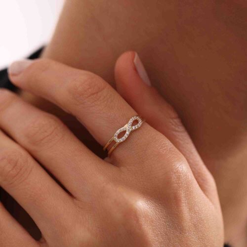 Altın Sonsuzluk Yüzük YENİ - SembolGold