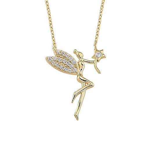 Altın Su Perisi Kolye 14K Gold - SembolGold