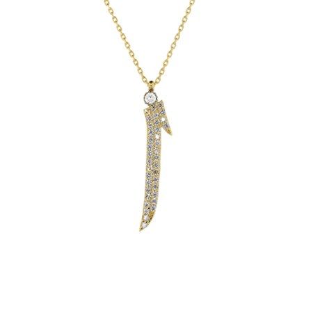 Altın Taşlı ELİF Kolyesi - SembolGold