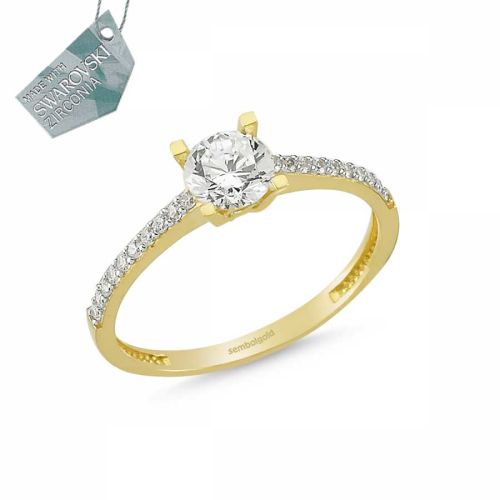 Altın Tektaş Yüzük Özel Tasarım - SembolGold