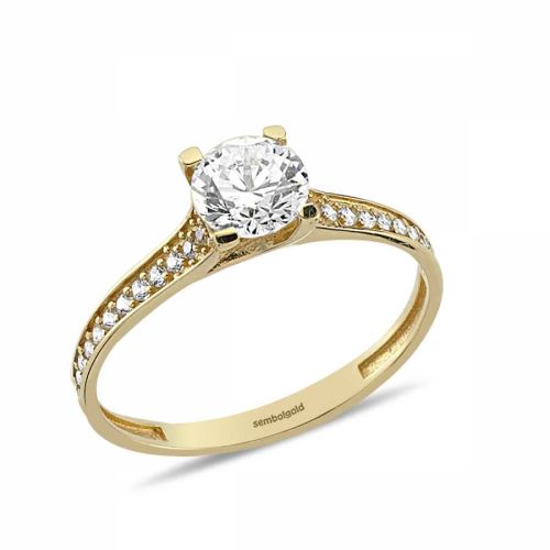 Altın Tektaş Yüzük - SembolGold