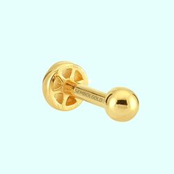 Altın Top Tragus Piercing 14 Ayar - Thumbnail
