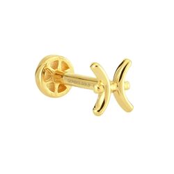 SembolGold - Altın Tragus Piercing 14 Ayar Balık Burcu (1)
