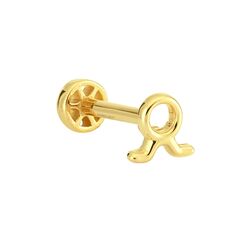 SembolGold - Altın Tragus Piercing 14 Ayar Boğa Burcu (1)
