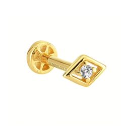 SembolGold - Altın Üçgen Tragus Piercing 14 Ayar (1)