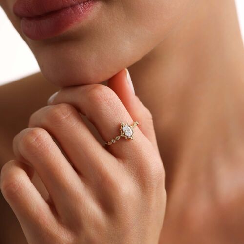 Altın Vintage Yüzük Özel Tasarım - SembolGold