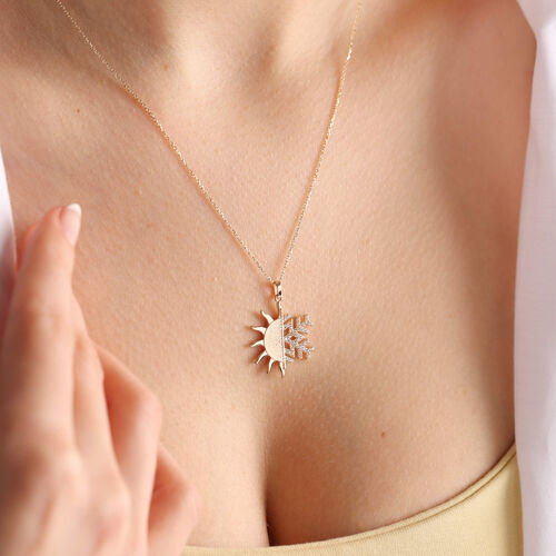 Altın Yaz-Kış Kolye Özel Tasarım - SembolGold