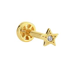 SembolGold - Altın Yıldız Tragus Piercing 14 Ayar (1)