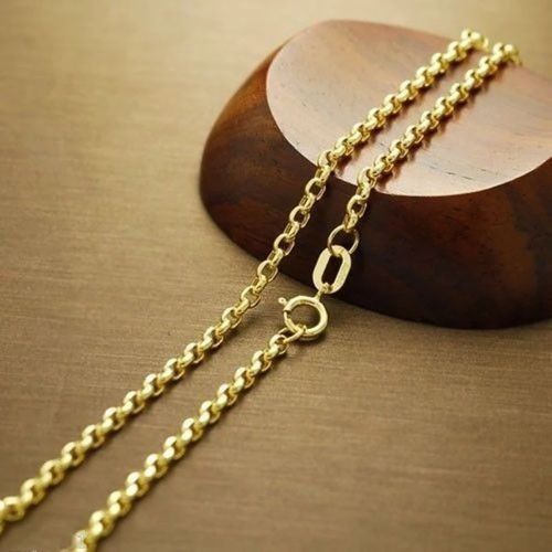 SembolGold - Altın Zincir Aynalı Doç Zincir 50 cm (1)