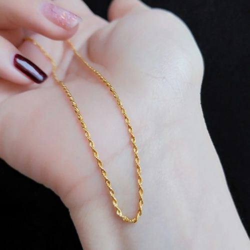 SembolGold - Altın Zincir Halat Yaldızlı 55 cm 14 Ayar 3.0 mm (1)