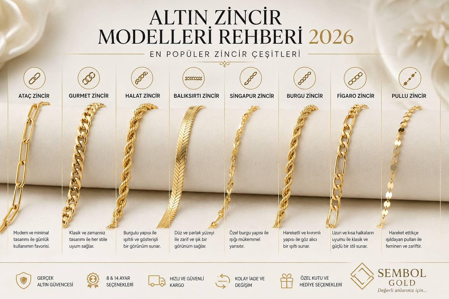 Altın Zincir Modelleri Rehberi 2026: En Popüler Zincir Çeşitleri ve Seçim Önerileri