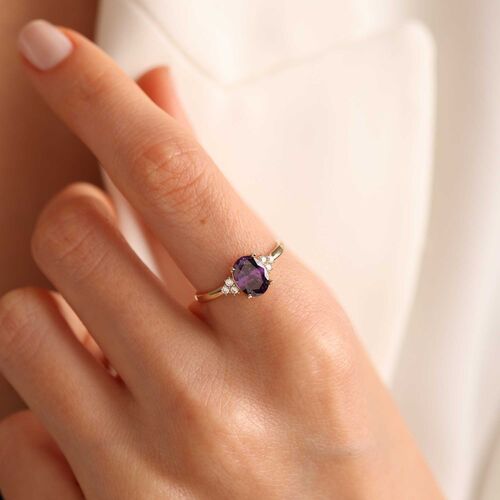 Ametist Taşlı Altın Yüzük - SembolGold