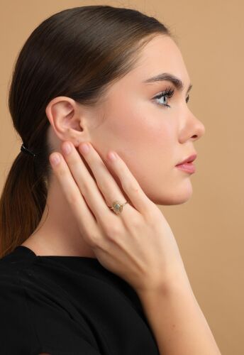 Aqua Marin Taşlı Yüzük Maide - SembolGold