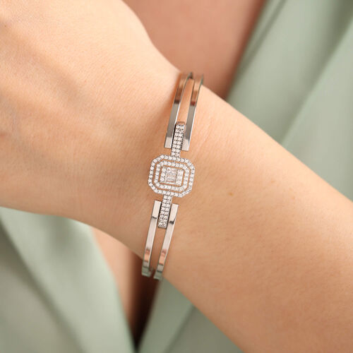 Beyaz Altın Baget Kelepçe - SembolGold