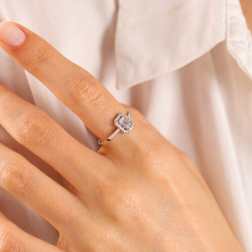 Beyaz Altın Baget Yüzük - SembolGold